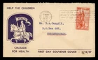 DR WHO 1937 NEW ZEALAND FDC HEALTH STAMP R78692