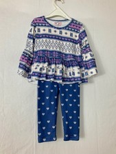 2 piece Long Sleeve Shirt  Pants Set Child Size 6-12 Months New
