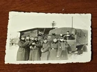 WEHRMACHT ARMY SOLDIERS w DOG PUPPY WW2 WWII German Military photo
