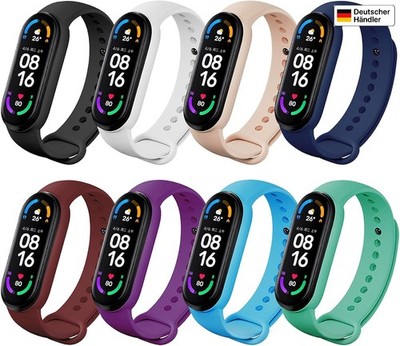 Armband für Xiaomi Mi Band 5 6 7 Fitness Tracker Smartwatch Sport Ersatz Silikon