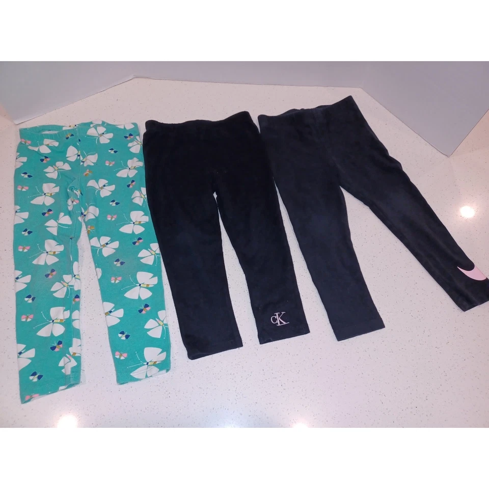 Lote de 4 Leggings para Niñas Nike/Adidas/CK Talla 3T/4T Foto 2 de 4
