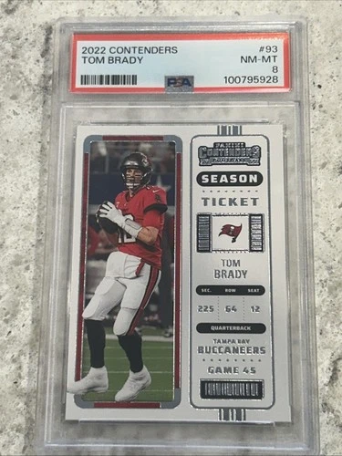 🔥Tom Brady #93 PSA 8 Tampa Bay Buccaneers,  2022 Panini Contenders