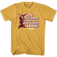 Anchorman Ginger Kurzarm T-Shirt Herren Crew Neck Baumwolle Regular Fit