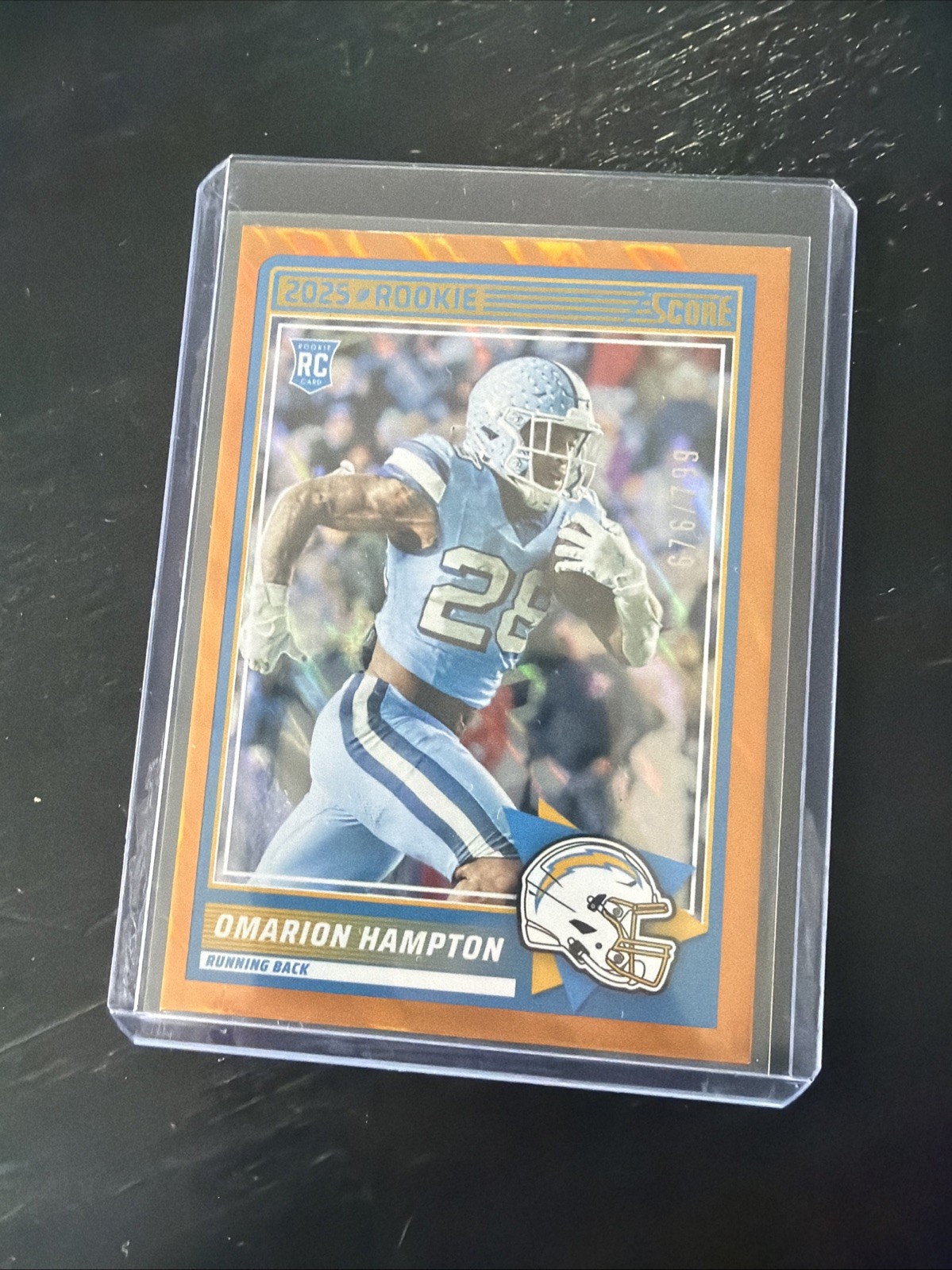 2025 Score - Rookies Omarion Hampton #37 Lava /799 (RC)