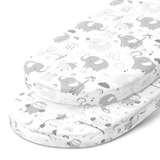 Bassinet Fitted Sheets for Delta Children and Simmons Kids Bassinet - Fits 16...