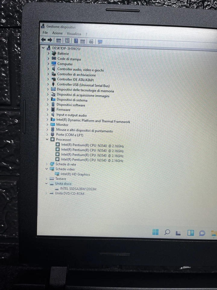 Notebook Lenovo 2021 15,6p(Intel Celeron 4gb Ram Ssd128gb)Windows 11 Home - Immagine 4 di 4