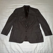Cremieux Loro Piana Blazer Mens 48R Brown Wool Made In Italy Two Button Lined