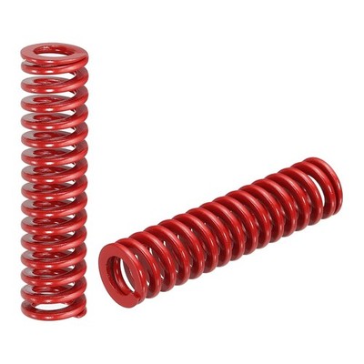 2pcs Die Spring 1/2'' OD x 2'' Length Alloy Steel SMH2008 Mould Spring, Red
