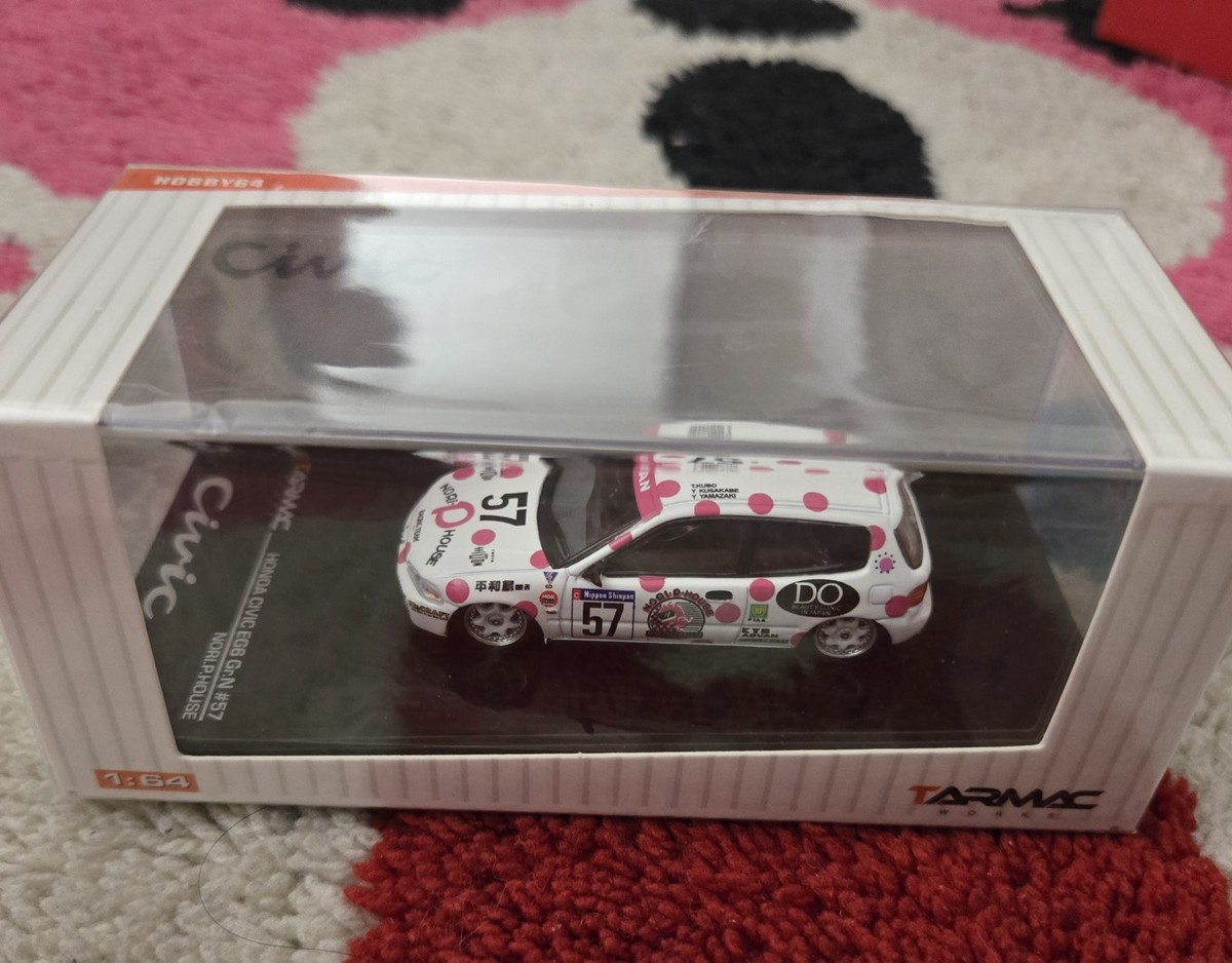 ターマック ワークス 1/64 Civic EG6 Gr.N ナンバー57 Tarmac works Honda Civic EG6 Gr.N #57 NoRI-P Noriko Sakai 1/64 | eBay