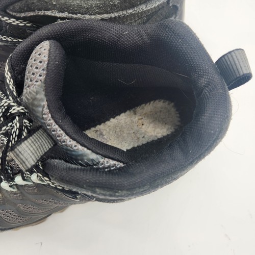 MERRELL scarpe da trekking donna granito taglia 10 grigio antracite Vibram Moab hi-top - Foto 3 di 11