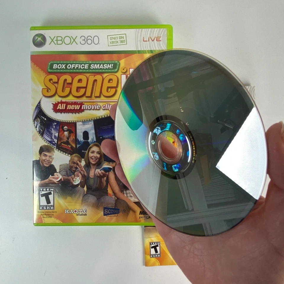 Scene It - Microsoft Xbox 360 Complete w/ Manual CIB - TESTED - Image 2 of 4