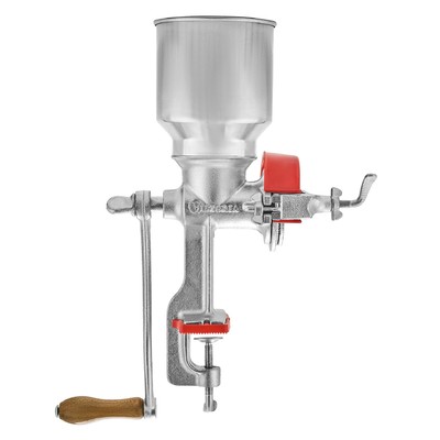 Victoria Manual High Hopper Grain Grinder, Black