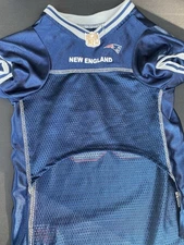 Pets First NFL Team Jersey New England Patriots Number 00 Mesh Size L Dog Shirt