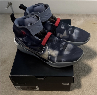Nike Kobe AD NXT FF Men's Basketball High Top Strap Sneaker Black/Gray/Red