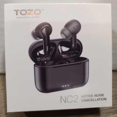 TOZO NC2 Hybrid Active Noise Canceling Wireless Earbuds IPX6 Black NEW