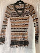 Missoni classic pattern pullover v-neck sweater.Made in Italy.Fair condition.