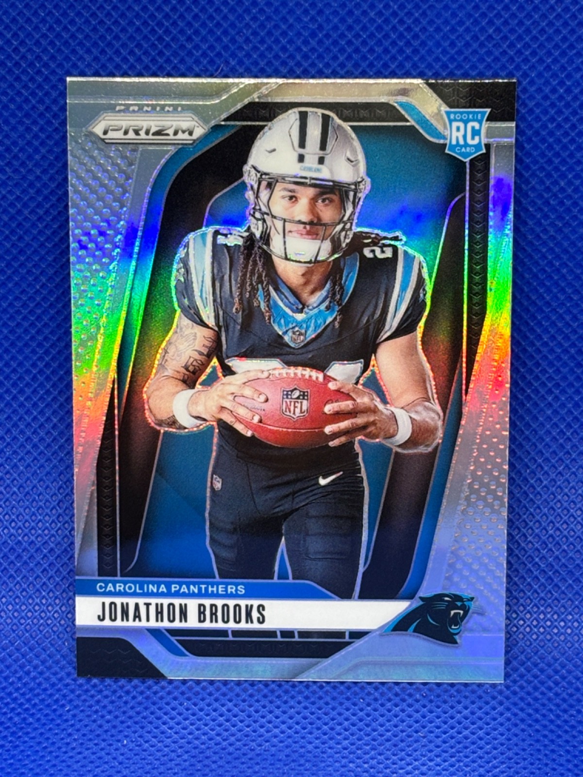 2024 Panini Prizm Jonathan Brooks #21 SILVER PRIZM rookie RC Image Variation IV