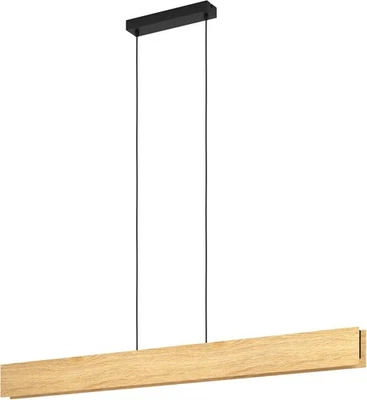 EGLO Connect-Z Anchorena-Z Deckenleuchte Holz smart CCT RGB 123 cm EEK:E (SpA-G) - Bild 1 von 4