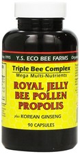 90 Count Pack of 1 , Ys Organic Farms: Royal Jelly Bee Pollen Propolis...
