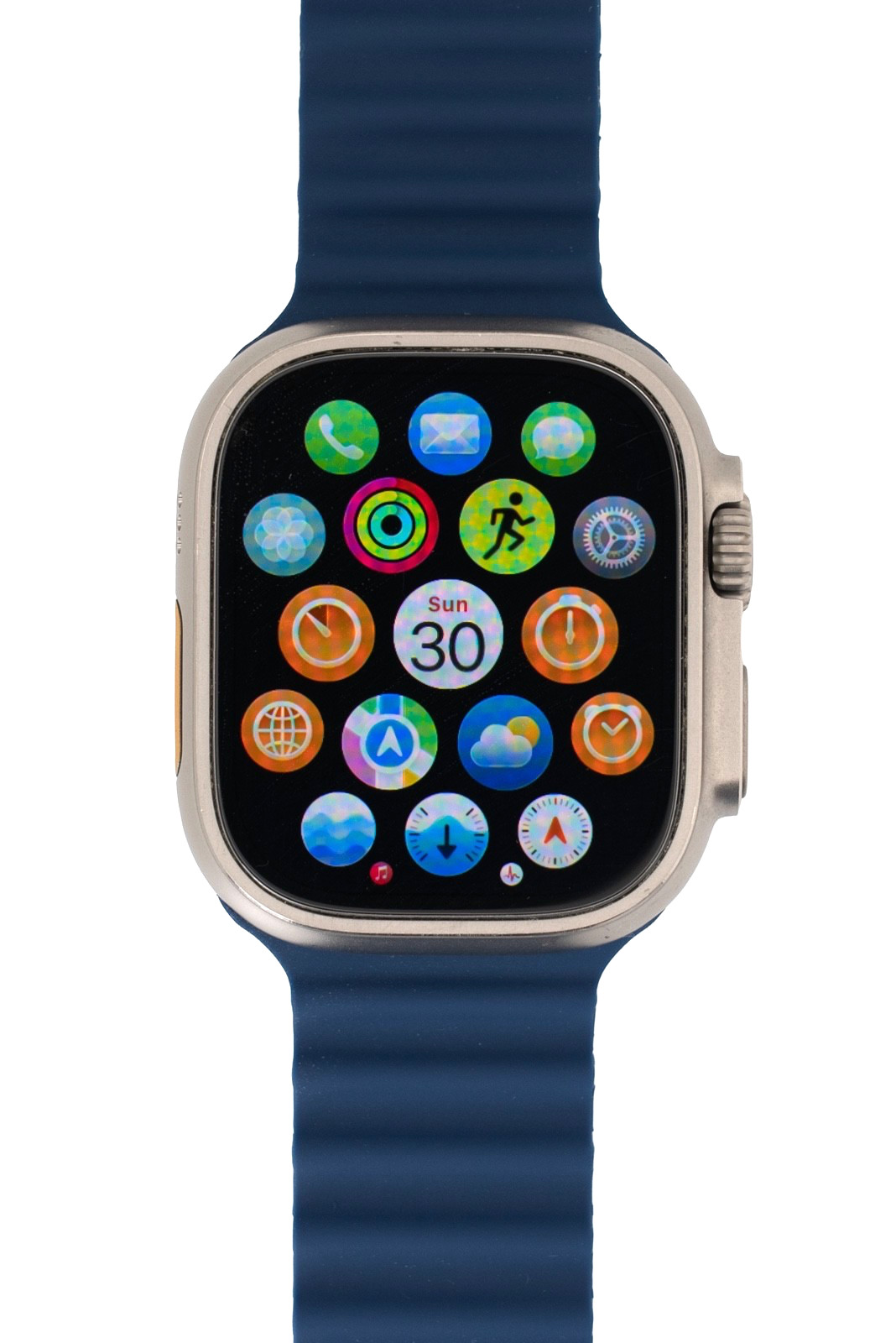 Apple Watch Ultra 2 Natural Titanium Case 49mm Blue Ocean Band GPS Cellular
