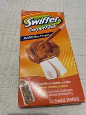 SWIFFER Carpet Flick Refill Pack of 12 Cleaning Cartridges Discontinued Open Box