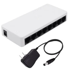 8 Port Ethernet Switch 100Mbps Unmanaged Network Switch Office RJ45 Ethernet ...