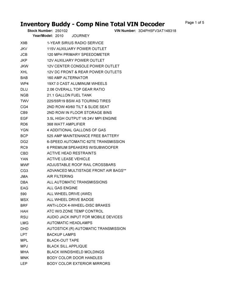 JOURNEY   2010 Third Seat Station Wagon  Van 3743718 thumbnail 3