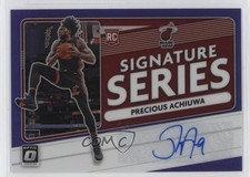 2020-21 Donruss Optic Signature Series Purple Prizm Precious Achiuwa Auto 0z5u