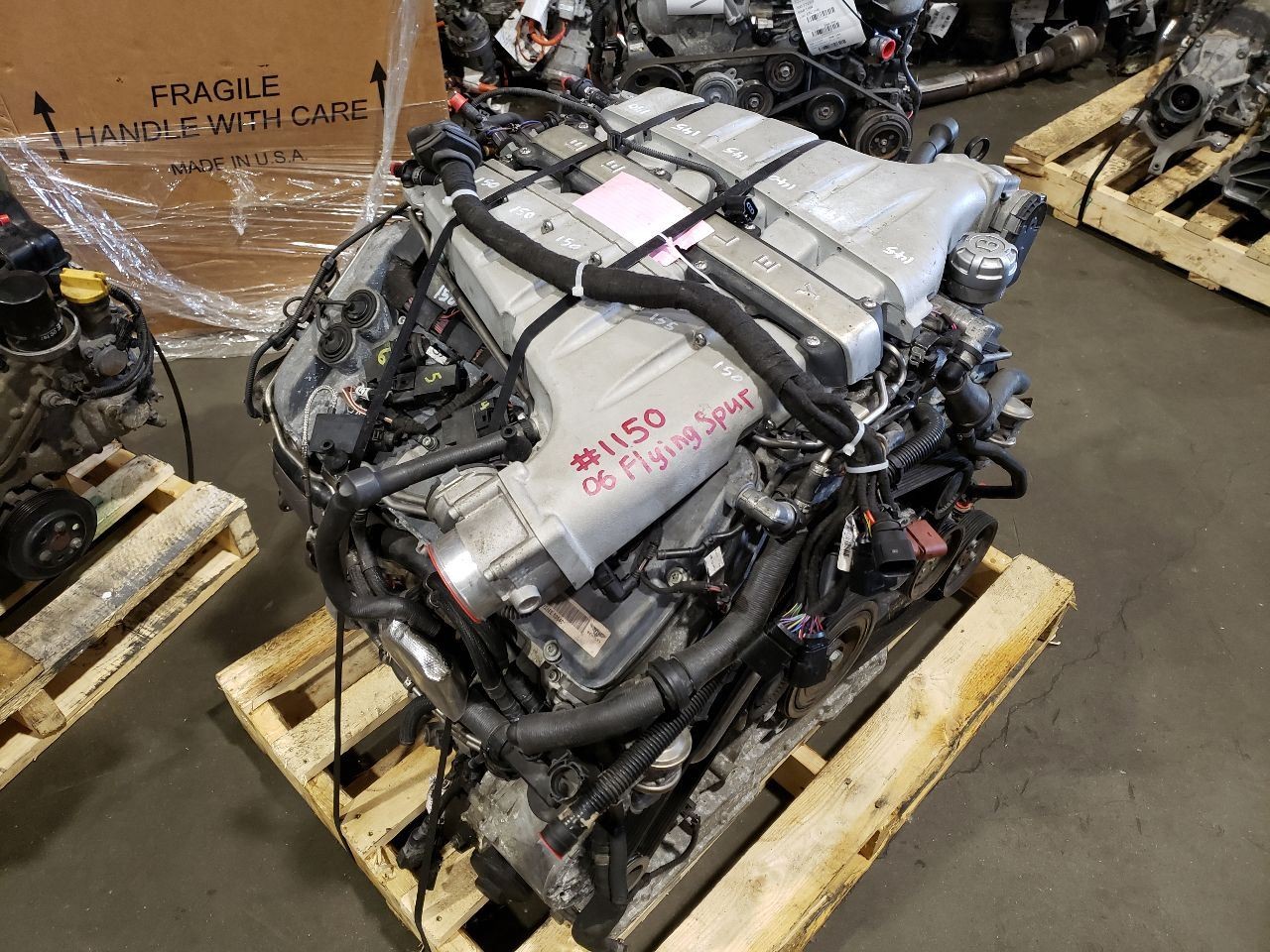 Engine - 2006 Bentley Continental Flying Spur Auto V12 Turbo 6.0L Sedan OEM