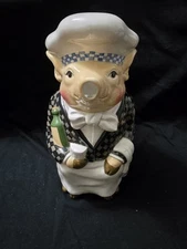 Dept Department 56 JAM BON Chef Pig Pitcher NICE 11.5" Tall