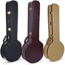 Étui Crossrock banjo 5 cordes resonator bois étui rigide style bluegrass vintage