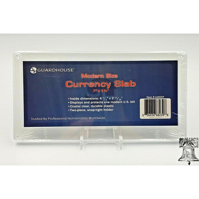 3pk Currency Slab Modern Size Bill Holder GUARDHOUSE Case Regular Banknote USA