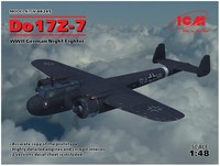 ICM 48245 Do 17Z-7, Wwii German Night Fighter Modellbausatz, Grau