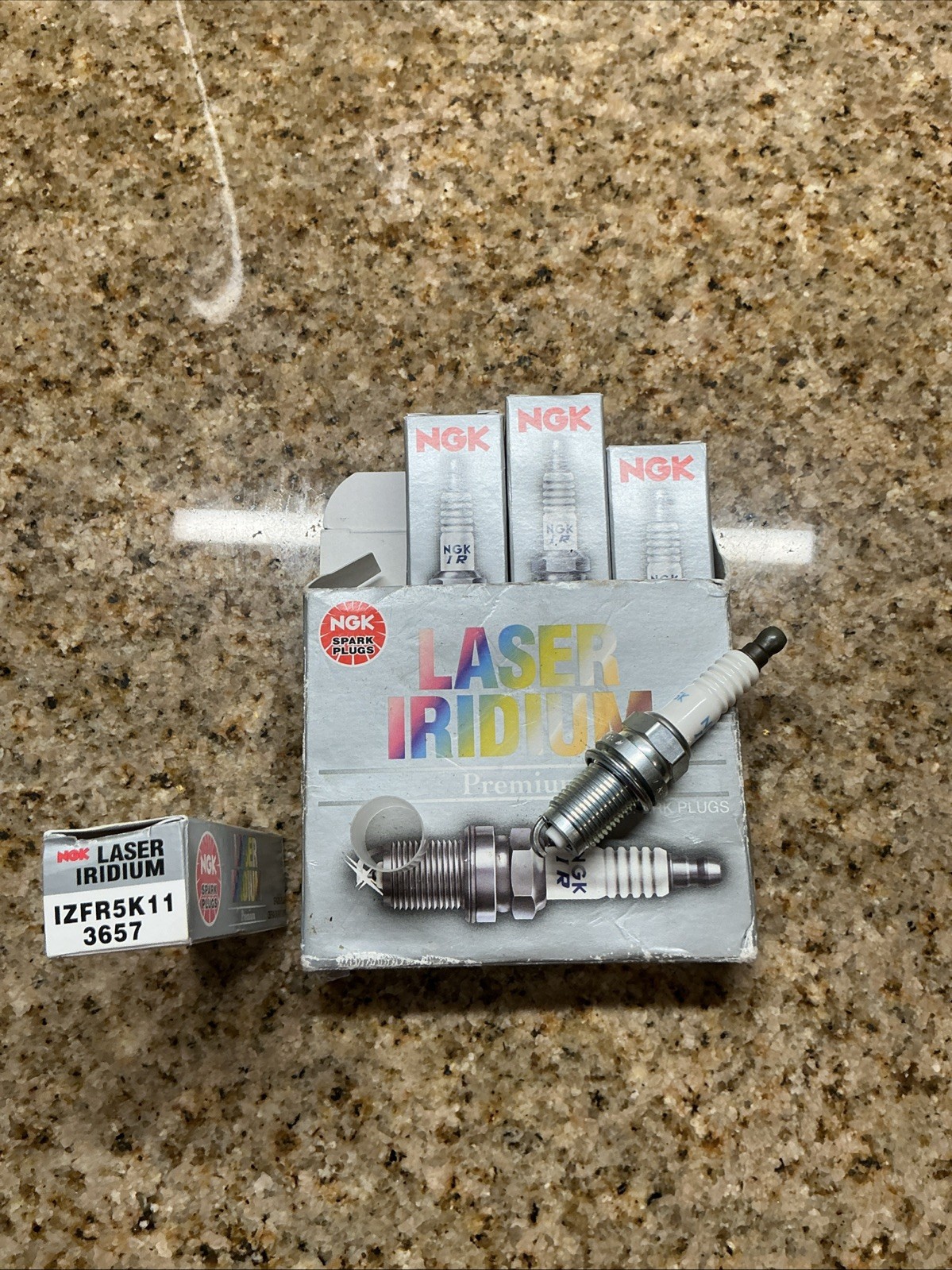 NGK Spark Plug 3657 4-PACK Laser Iridium IZFR5K11 14mm Copper Core NEW 