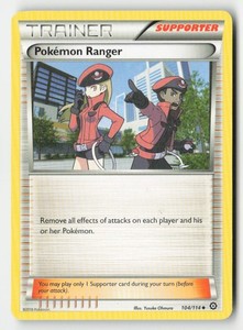 Pokemon Ranger 104/114 Steam Siege Uncommon Trainer Supporter