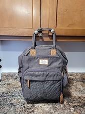 RUVALINO Diaper Bag Backpack, Grey Multifunction Travel, Maternity, Baby,