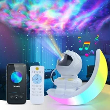 Astronaut Galaxy Projector - ASTRAEA Star Projector with Built-in Speaker, LE...