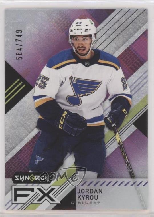 2021-22 Upper Deck Synergy Synergy FX 584/749 Jordan Kyrou #FX-JK z6b