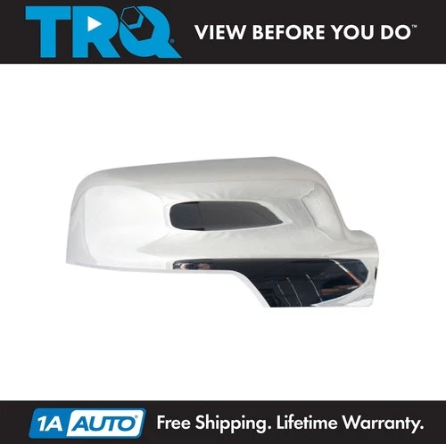 TRQ Exterior Mirror Cap Cover Turn Signal Chrome RH Passenger Side for Ram 1500