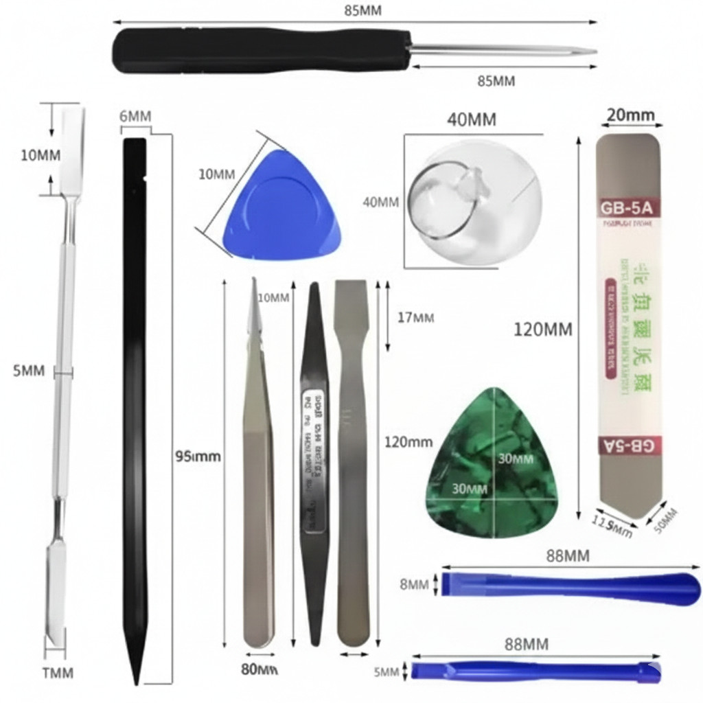 26 IN 1 Screen Opening Mobile Phone Kit Tweezers Screwdrivers Disassemble