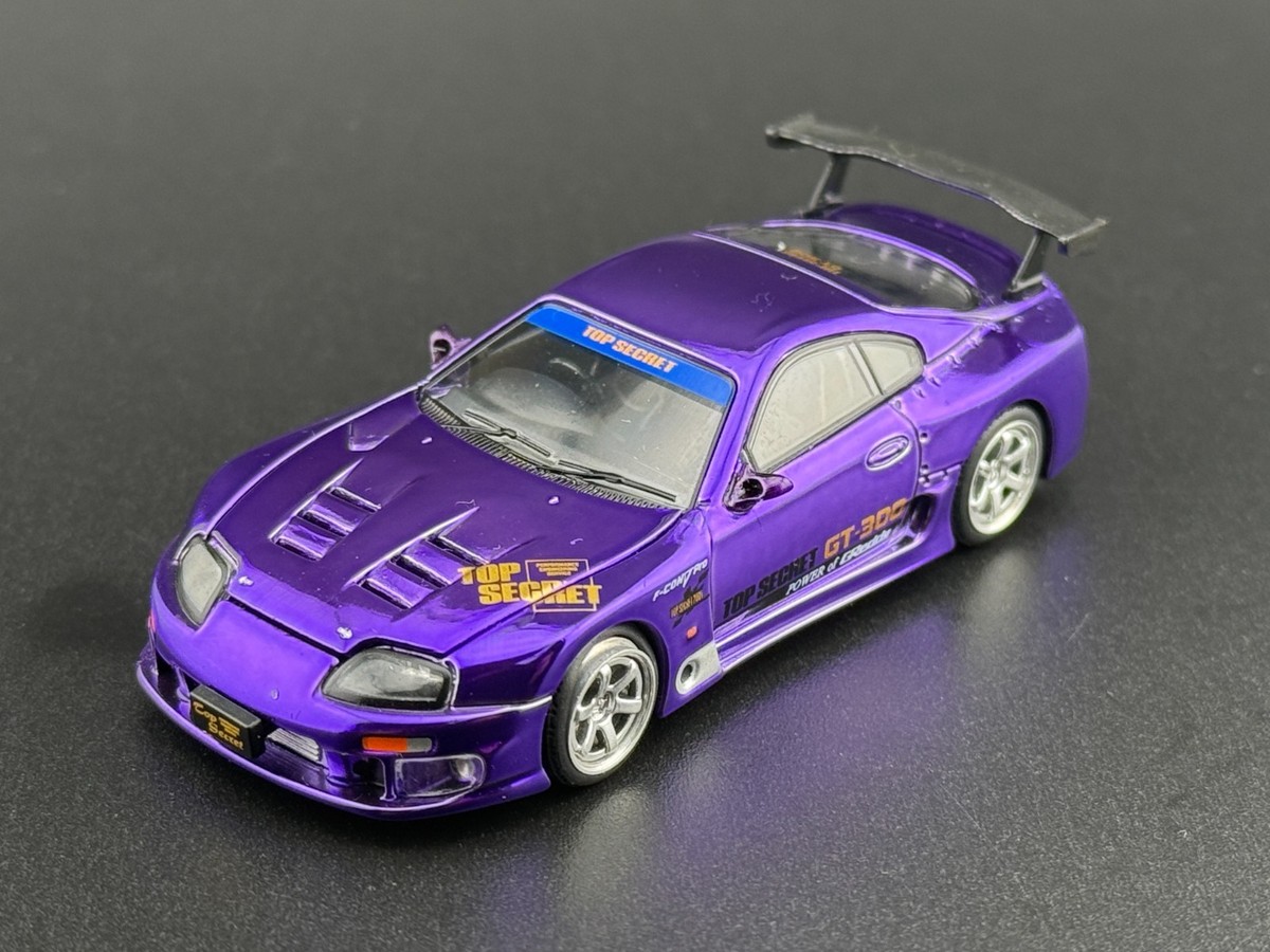 Pop Race Top Secret GT300 Supra Purple Chrome Tokyo Auto Salon
