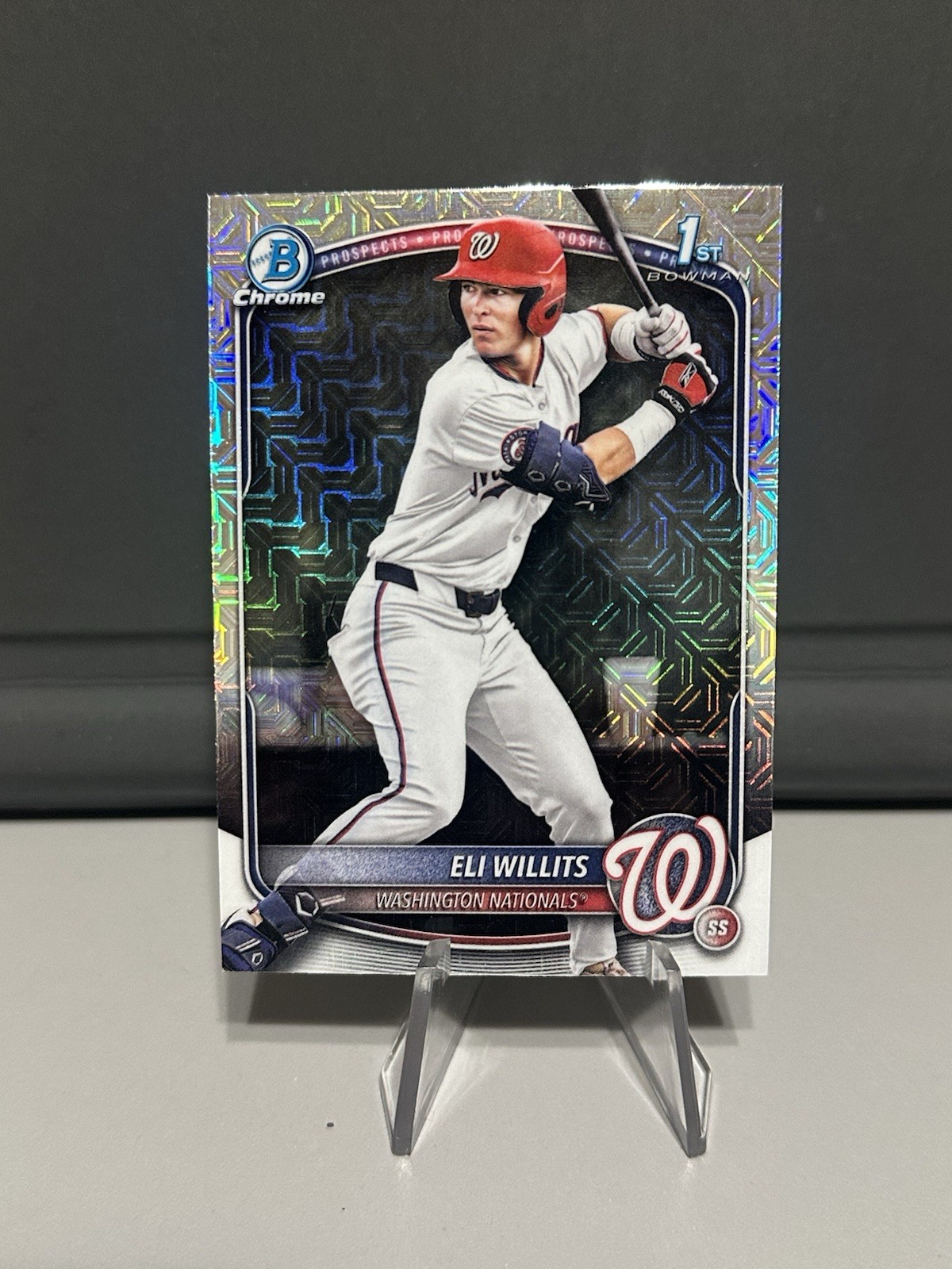 Eli Willits 2025 Bowman Draft Mega Box 1st Bowman Mojo Refractor Nationals