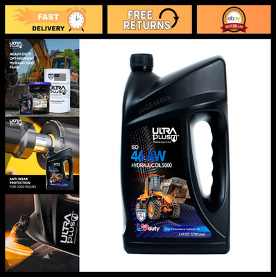 Hydraulic Oil ISO 46 - 1 Gallon Jug, Anti-Wear Paraffinic Fluid for Equipment