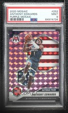 2020-21 Mosaic National Pride Purple Prizm 39/49 Anthony Edwards PSA 9 MINT hs9