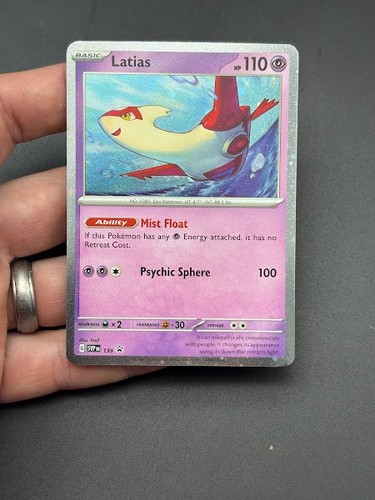 Latias 139 (Swirl) - Pokemon Scarlet & Violet Black Star Promo Card - NM