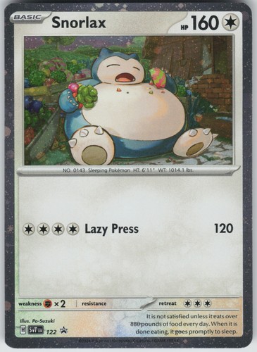 Snorlax Promo SV: Scarlet & Violet Promo Cards 122