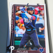 Topps 2025 Series 2 Johan Rojas Philadelphia Phillies #469 Rookie MLB Card. rookie card picture
