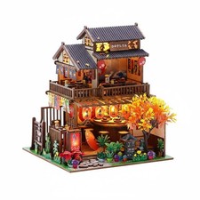 DIY Holzmodell Sushi-Haus detailreiches Design Modellbausatz f&uuml;r Erwachsene