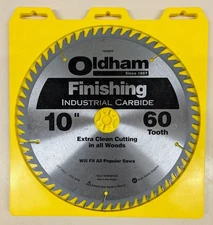 Oldham 10060TP 10" x 60 Tooth Carbide Saw Blade NEW in Package