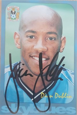   Dion Dublin   Coventry City   Autogrammkarte  